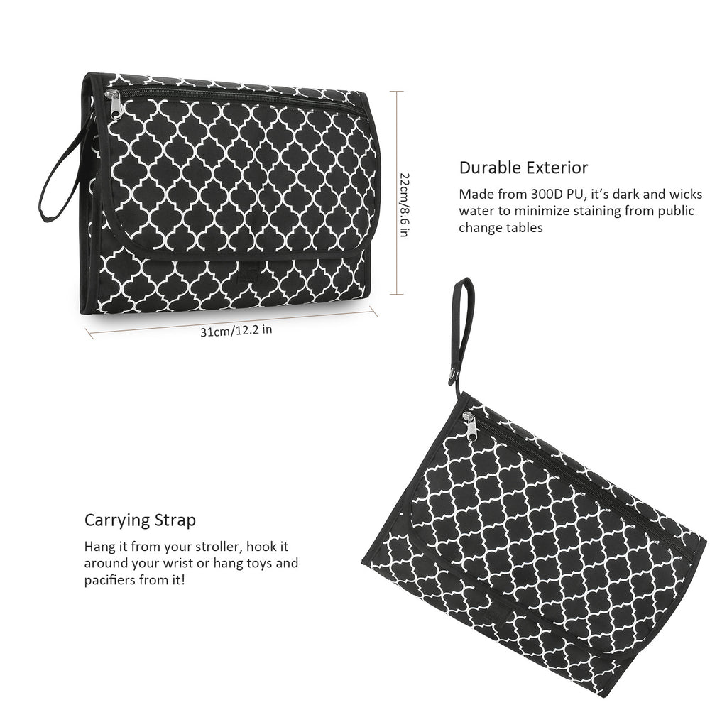 CPC baby changing diaper mat mother and baby travel portable waterproof diaper mat wet wipes bag mommy bag simple