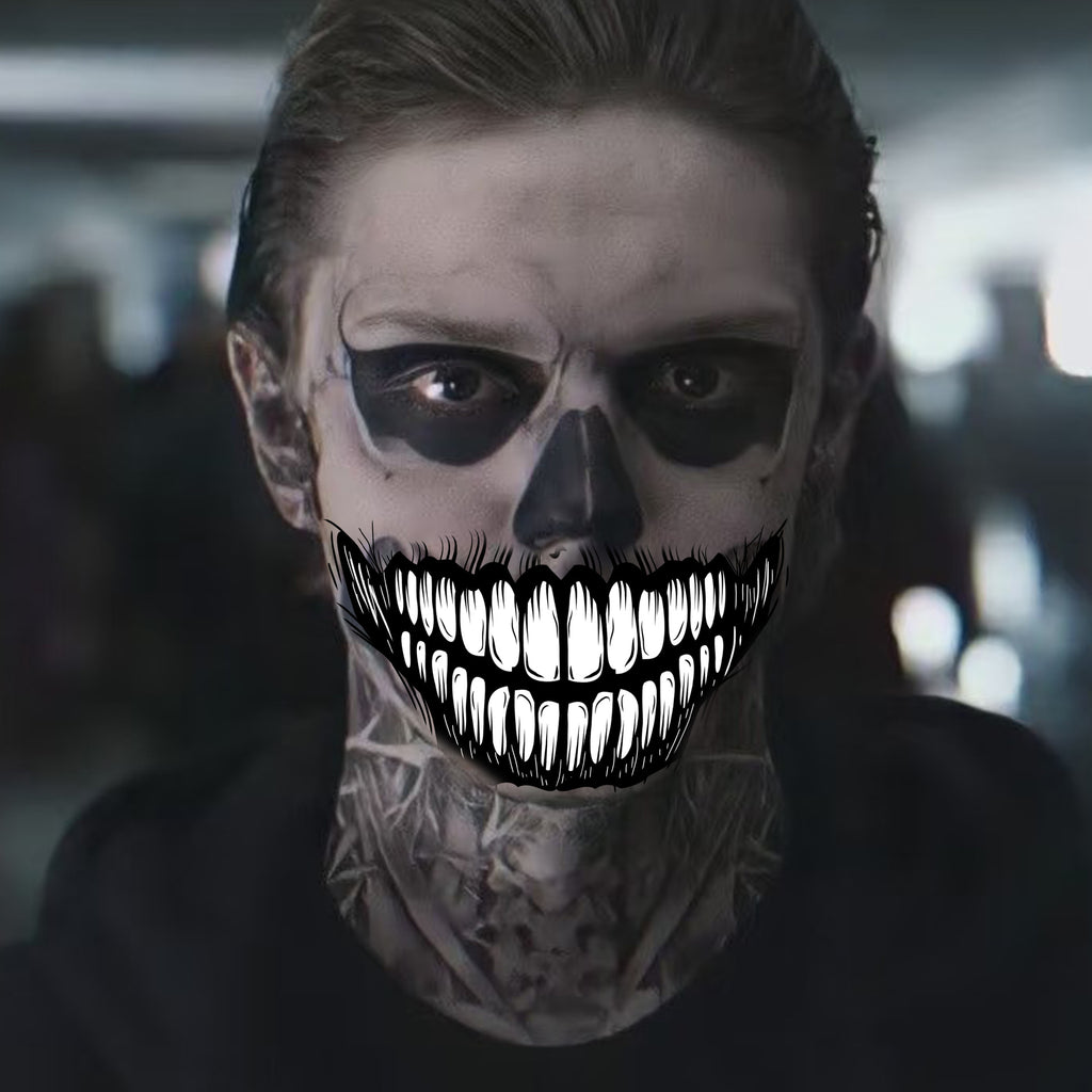 New foreign trade Halloween mouth tattoo stickers party horror makeup horror funny lip makeup DIY mouth stickers