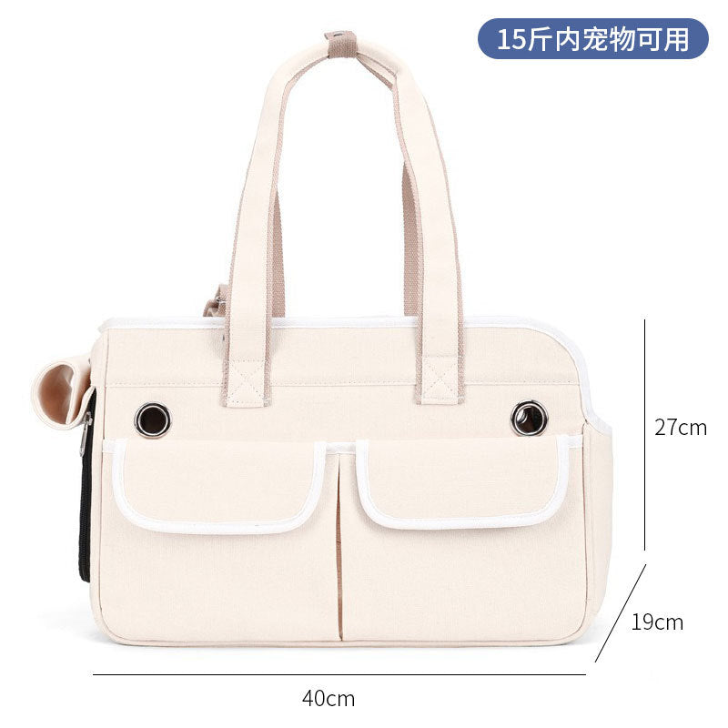 Spot pet bag portable breathable car cat bag hand-held foldable pet box multifunctional dog bag cross-border