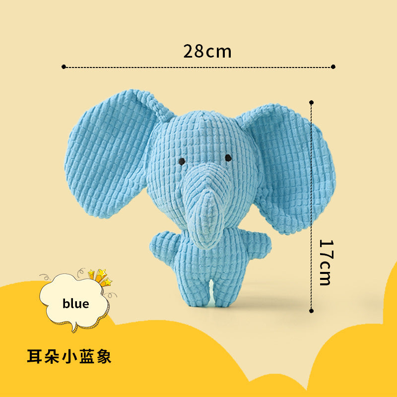 Dog toy plush sleeping duck chewing teeth sound to relieve boredom small and medium-sized dog pet sound toy little yellow duck