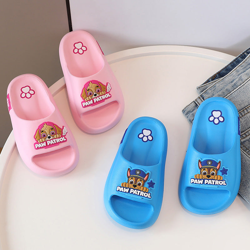 2022 New Slippers for Children Slippers Boys Summer Baby Girls Home Indoor Non-slip Sandals Bark Team