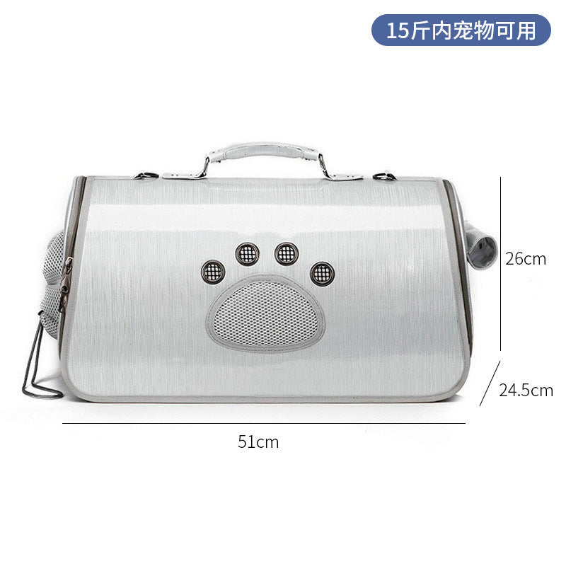 Wholesale cat bag convenient pet folding pet bag cat breathable space capsule single shoulder portable dog backpack