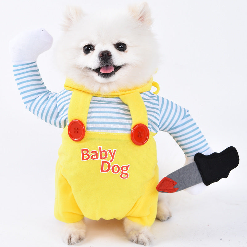 Cross-border Halloween dog clothes for small dogs funny and weird transformation clothes Teddy cat creative clothes pet clothing