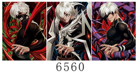 Anime 2D mobile phone stickers modern 3D mini mobile phone stickers refrigerator 3D decorative stickers Halloween creative stickers