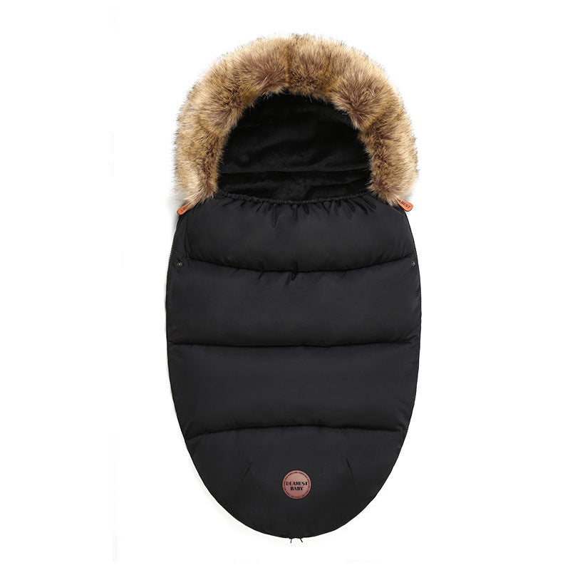 Newborn anti-kicking blanket autumn and winter stroller warm cold protection baby anti-startle thickened baby sleeping bag factory direct sales