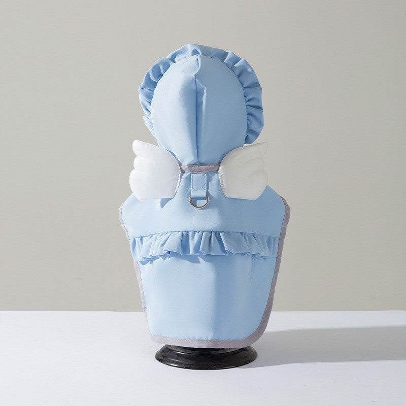 Puppy dog raincoat four-legged waterproof all-inclusive Teddy raincoat pet rain clothes for small and medium-sized dogs Bichon Pomeranian