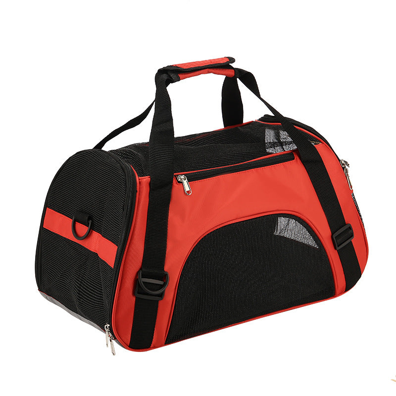 Cross-border supply pet bag portable pet backpack dog bag crossbody folding bag one piece delivery