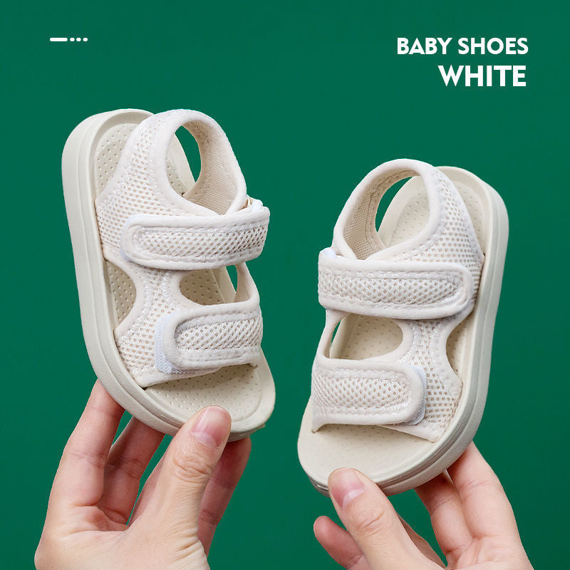 New simple children's shoes summer Korean version of fabric sandals fashionable breathable baby shoes boys and girls sandals and slippers beach shoes