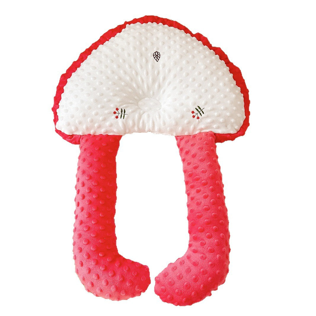 ins baby comfort pillow bean velvet U-shaped pillow anti-head tilt shaping pillow anti-startle baby sleeping pillow