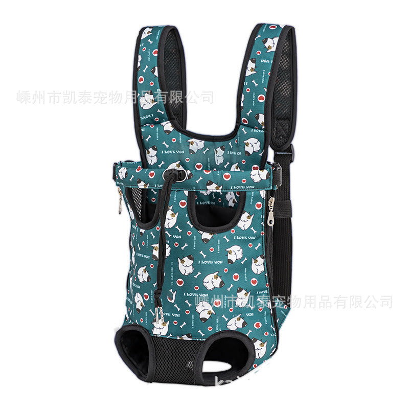 Factory direct sales pet chest bag for going out, comfortable and portable breathable dog bag and cat bag, pet shoulder bag
