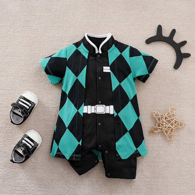 Baby Spring and Autumn Clothing Cotton Long Sleeve Harness Category A Outerwear Animation Themed Newborn Onesie Romper
