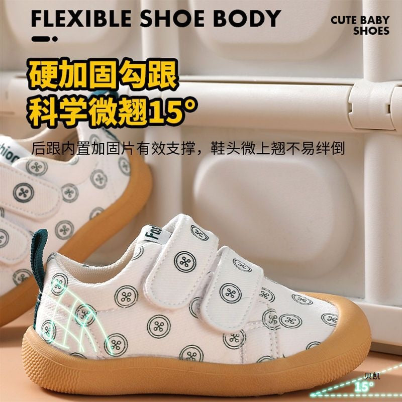 Boys and girls baby toddler shoes non-slip wear-resistant spring and autumn soft sole breathable 0-1-3 years old 2 girls baby cloth anti-collision shoes
