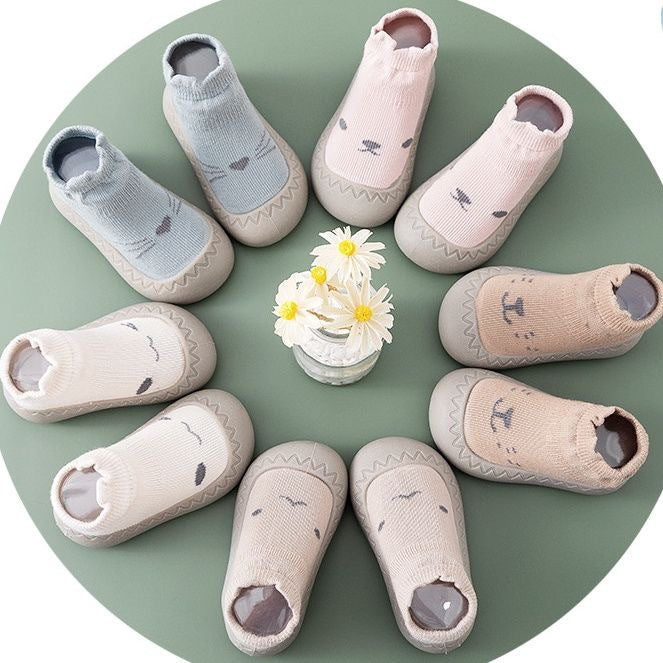 2024 spring and summer new toddler shoes soft sole single shoes boys and girls baby front shoes infant floor socks shoes non-slip