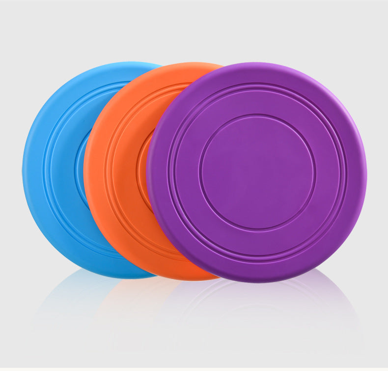 Puppy training disc pet frisbee dog frisbee floating soft frisbee pet supplies interactive TPR dog toy