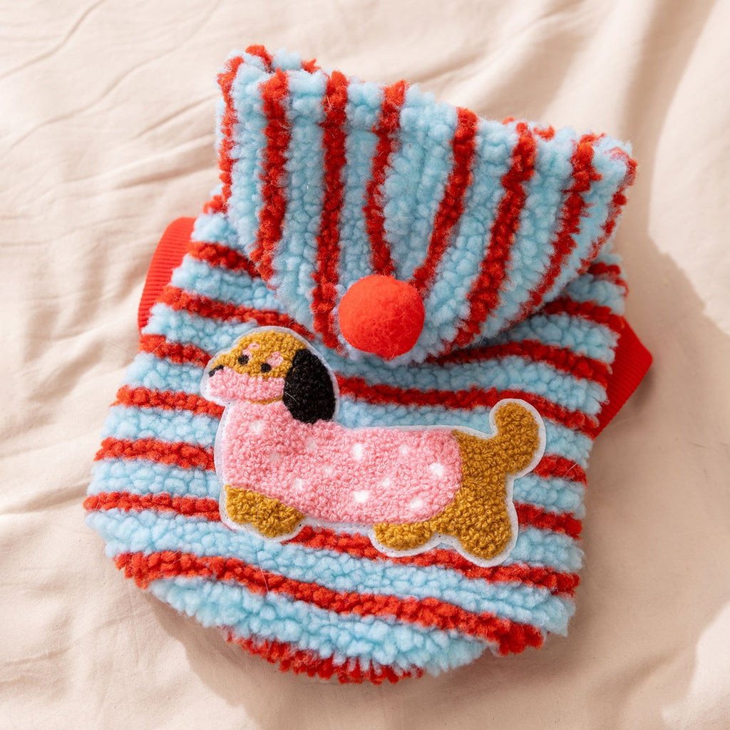 New autumn and winter Korean version dog cute cartoon small and medium-sized dog bear sweatshirt cat Teddy pet dog clothes