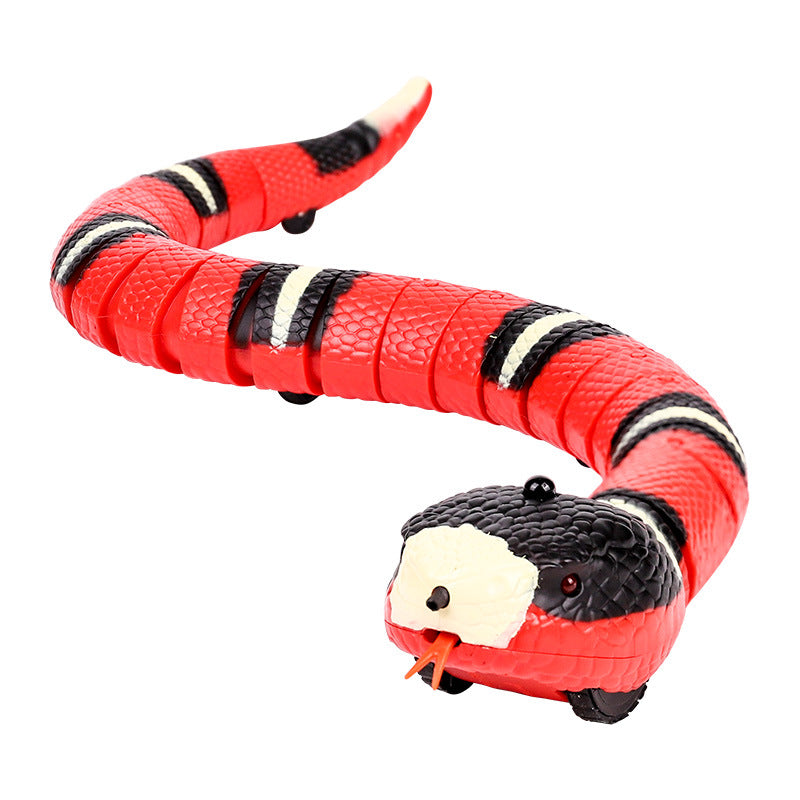 Cross-border pet cat toy electric induction simulation obstacle avoidance snake self-pleasure and boredom relief artifact funny cat stick for self-entertainment