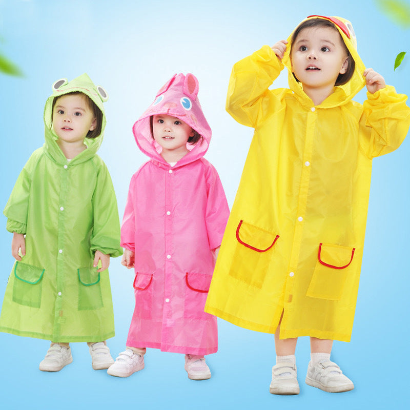 Children's raincoat kindergarten boys and girls baby raincoat primary school students waterproof thick raincoat 0-10 years old
