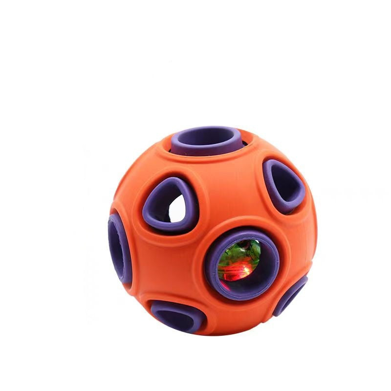 New anemone ball pet toy bell sound / luminous ball cat and dog toy bite resistant teeth interactive training