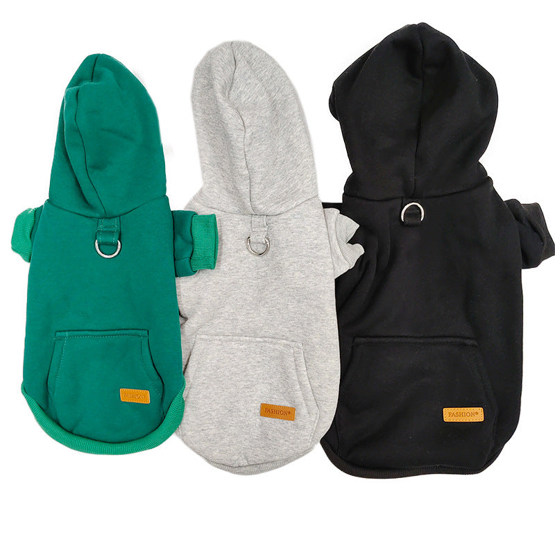 Cross-border wholesale pet hooded sweatshirt Bichon Frise dog clothes cotton small and medium-sized dogs autumn and winter new pet clothes