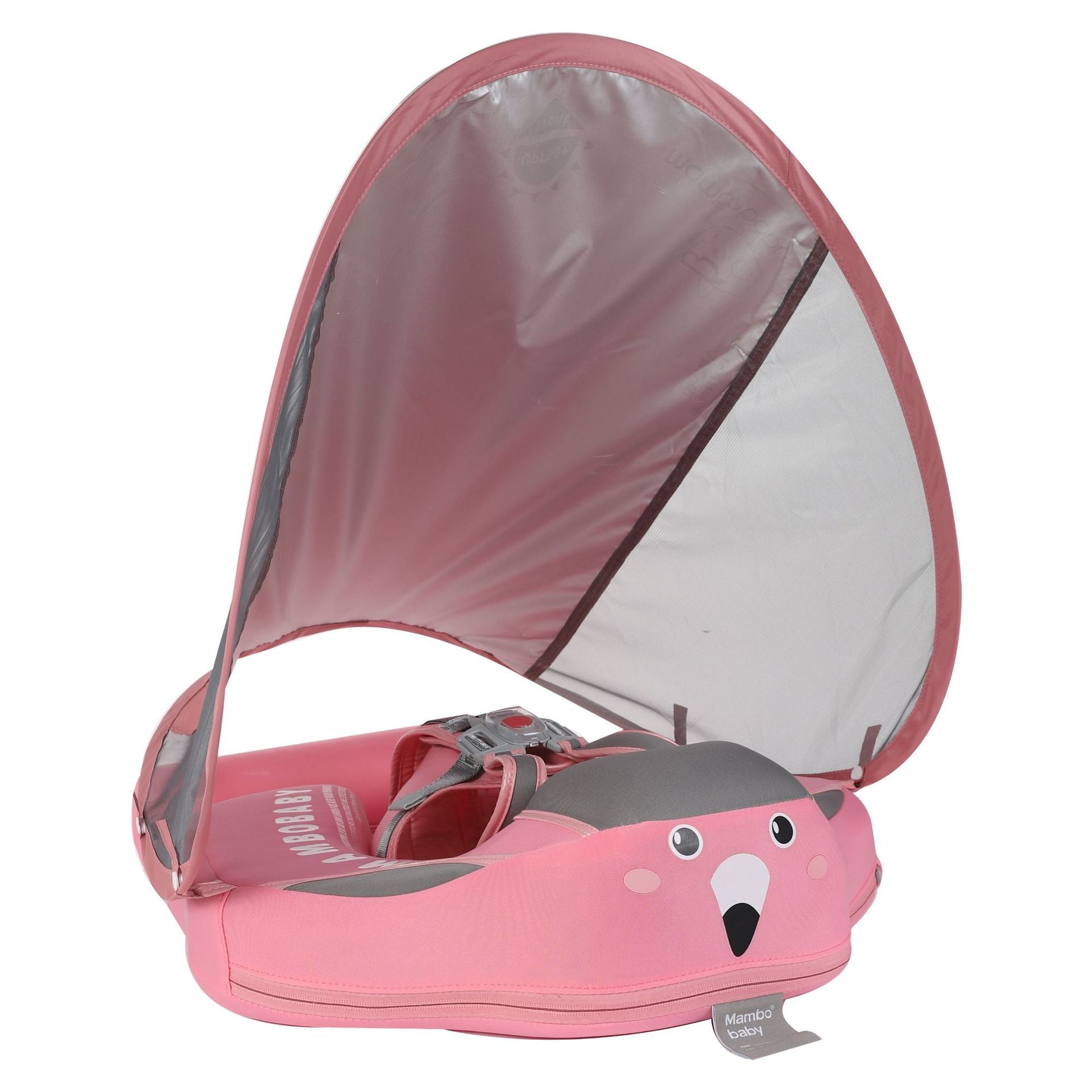 Mambobaby float baby inflatable lying circle with sunshade beginner swimming circle home swimming pool