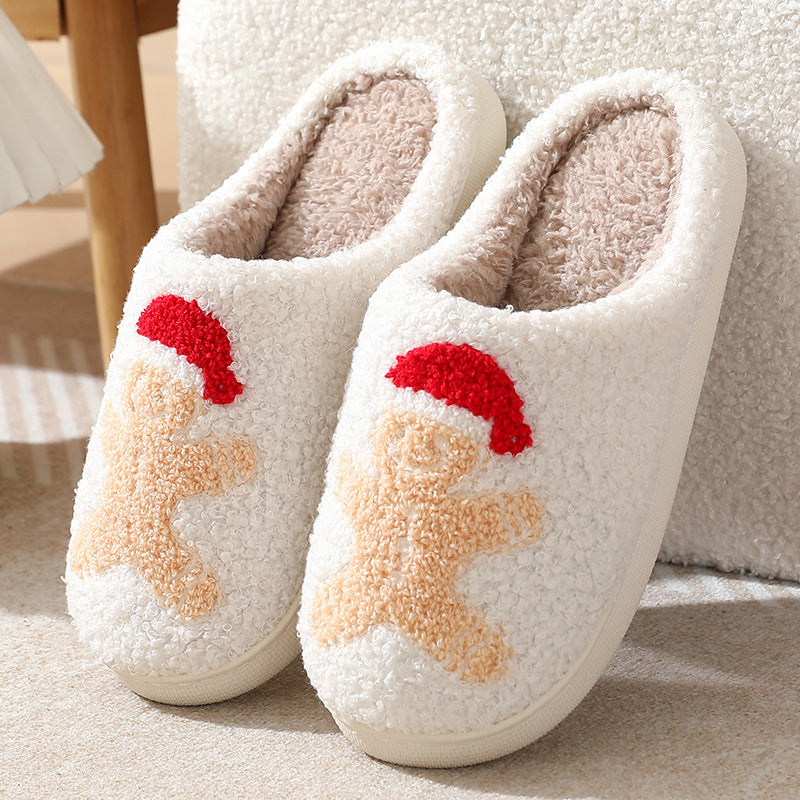 Halloween cross-border mushroom hot sale winter peach heart cotton slippers women wholesale indoor home rainbow plush warm slippers