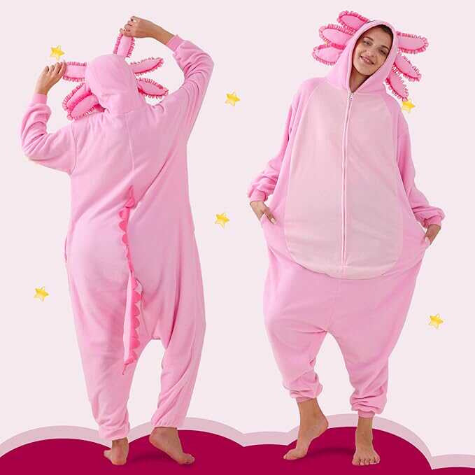 Salamander dragon taming tiger shark lion brown monkey Teletubbies adult cartoon one-piece pajamas Halloween cosp