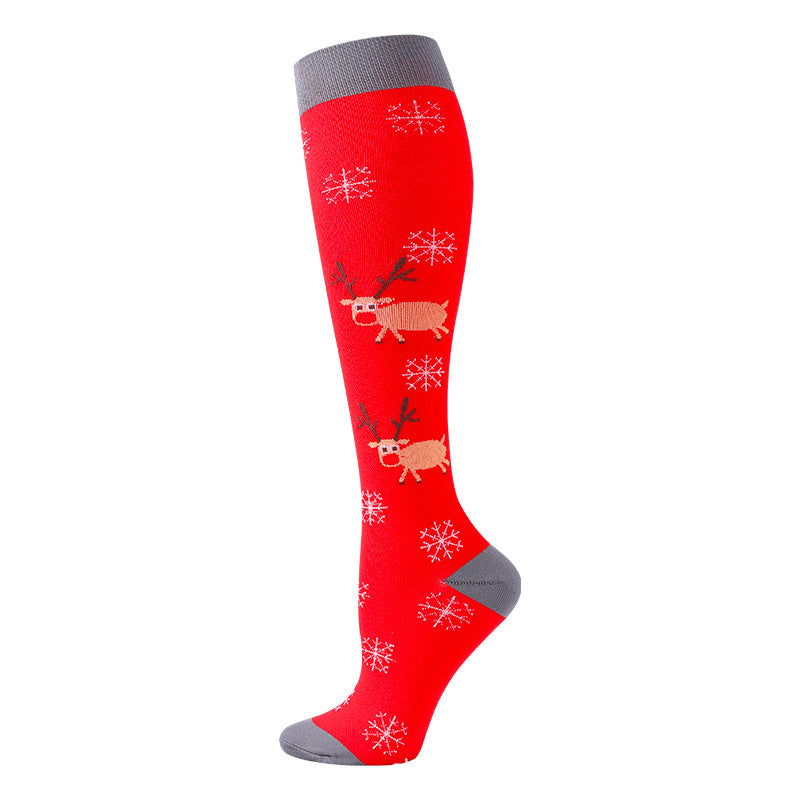 Christmas Compression Socks New Amazon Halloween Calf Socks Slim Legs Stretch Socks Leg Guards Sports Socks Wholesale