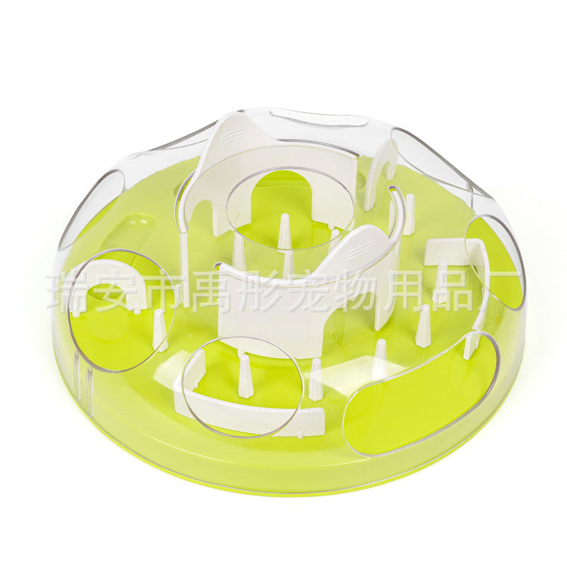 Cross-border pet cat toy maze slow food bowl toy cat anti-choking training puzzle combination pet supplies