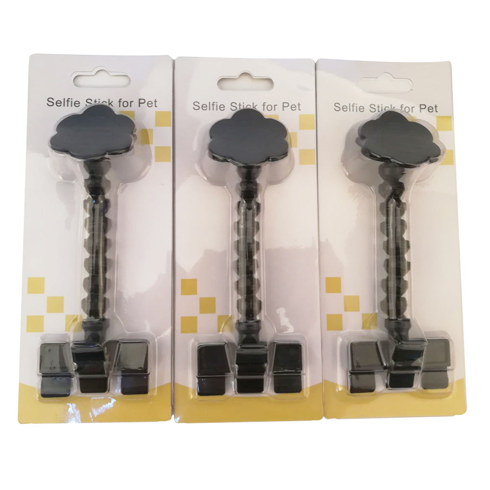 The same style as Douyin, pet selfie artifact, dog looking at the camera, selfie stick, mobile phone holder, pet toy supplies wholesale
