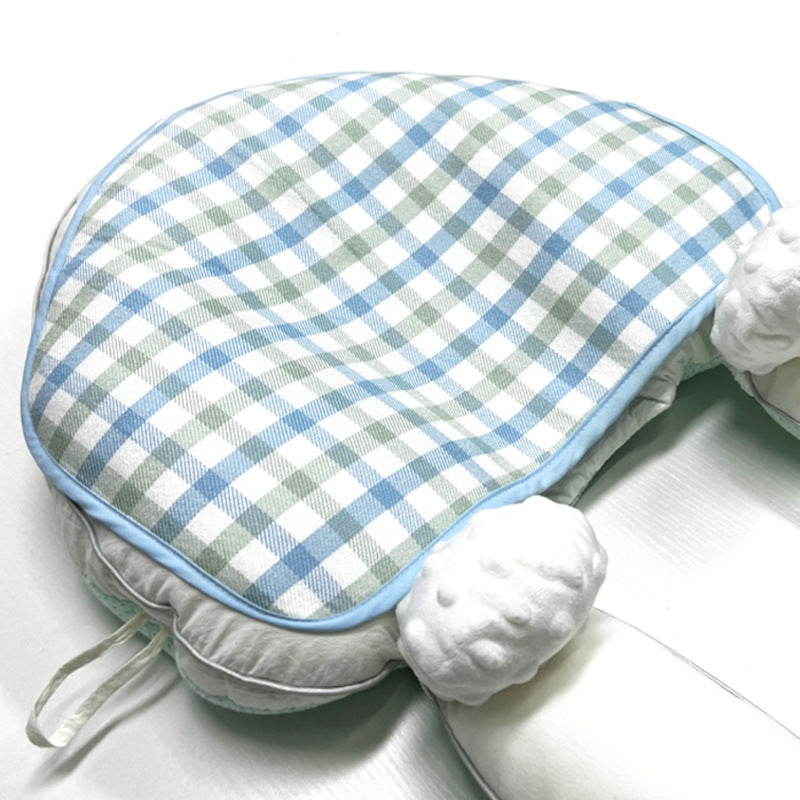 Cross-border product newborn baby shaping pillow 0-18 months old baby anti-tilt head flat head sleeping artifact