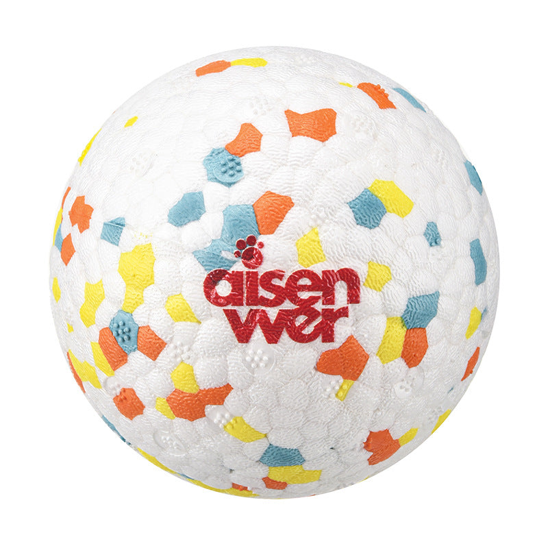 Eisenwell Explosive Ball High Elastic Lightweight Popcorn Ball Bite-resistant Teeth Grinding Pet Toy Dog Solid Toy Ball