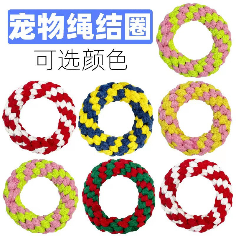 Pet Toy Dog Knot Toy Animal Shape Teeth Gnawing Rope Pomeranian Interactive Pull Tug of War Dog Toy