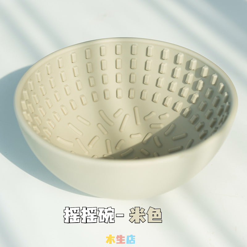 Dog slow food bowl silicone licking pad licking plate shake bowl pet cat educational food leakage food storage enrichment toy