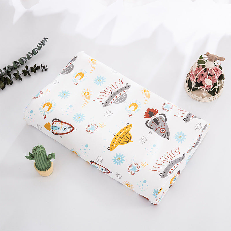 Thai children's natural latex pillow Class A cartoon pure cotton baby pillow core single student dormitory pillow wholesale