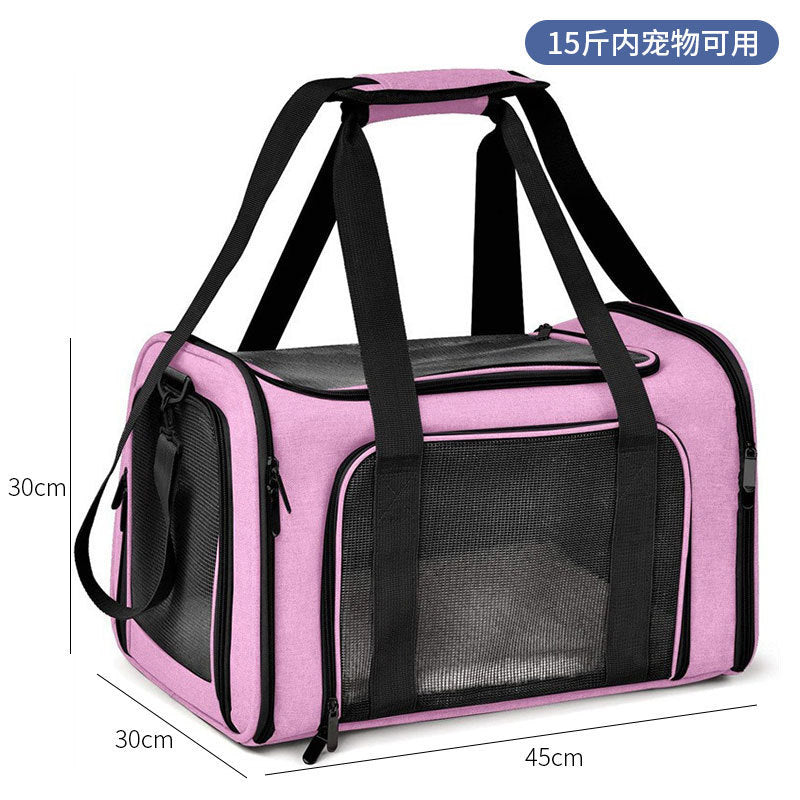 Spot pet bag portable breathable car cat bag hand-held foldable pet box multifunctional dog bag cross-border