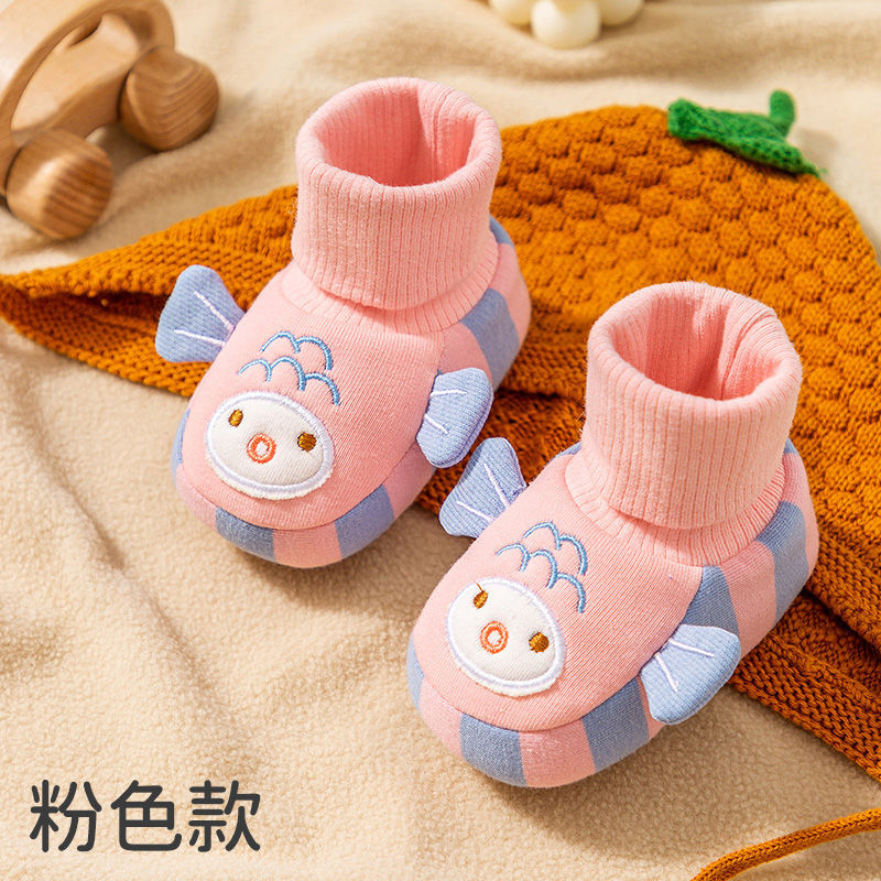 Baby shoes autumn and winter March-June-December boys and girls new style soft soles non-slip front shoes for newborns