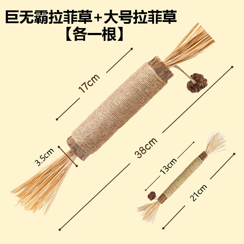 Giant wood Tianli cat teething stick cat toy self-entertainment and boring bite-resistant cat teasing stick pet supplies wholesale