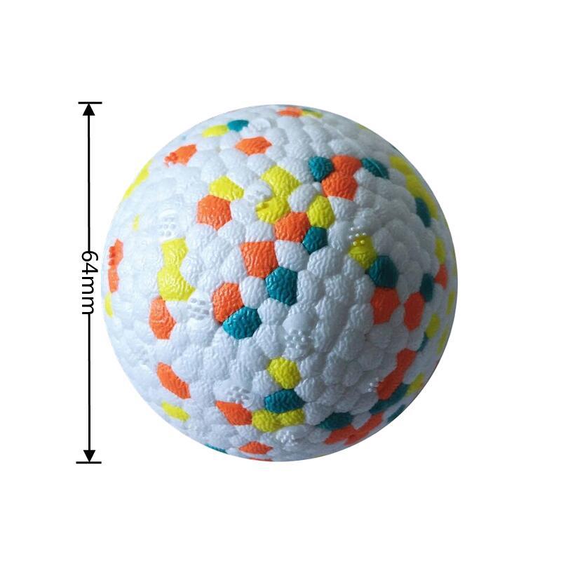 Meianju popping ball high-elastic lightweight popcorn ball bite-resistant molar pet toy dog solid toy ball