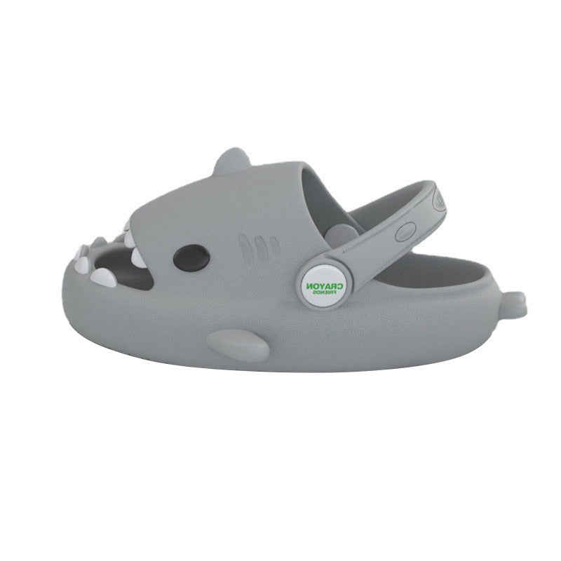 Shark children slippers summer boy cartoon cute non-slip boy sandals and slippers children baby baby hole shoes female