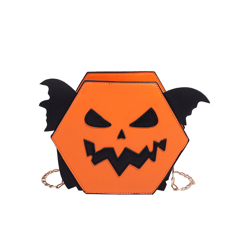 2023 autumn new funny pumpkin bag European and American Halloween niche design fashionable exquisite creative trend bag