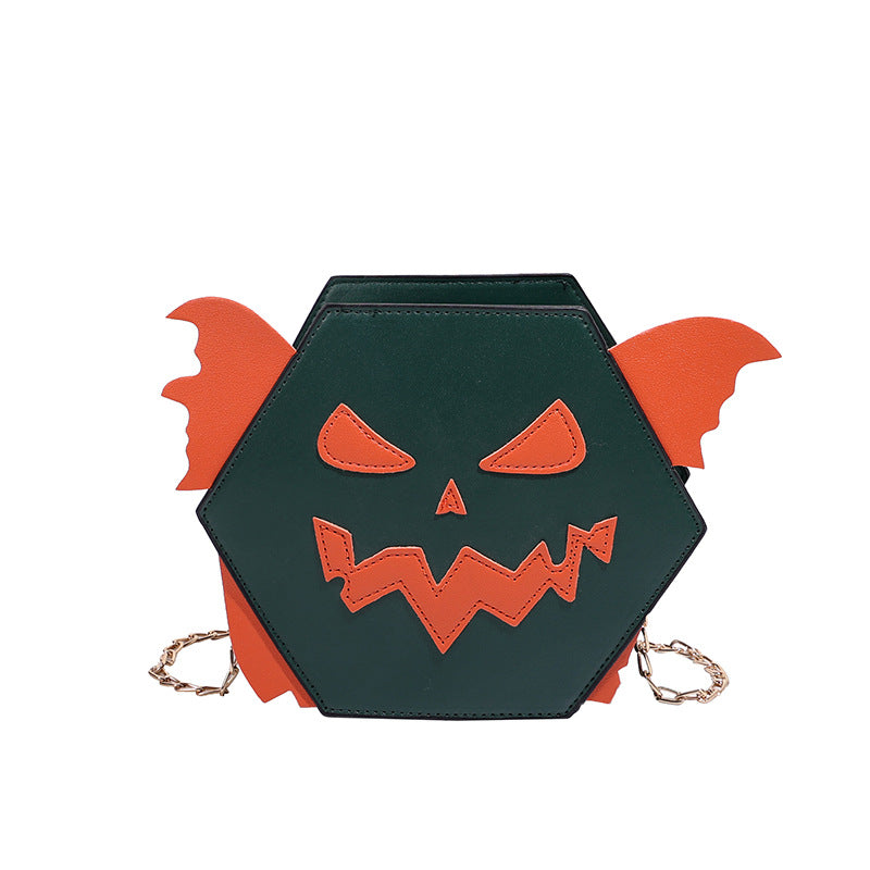 2023 autumn new funny pumpkin bag European and American Halloween niche design fashionable exquisite creative trend bag