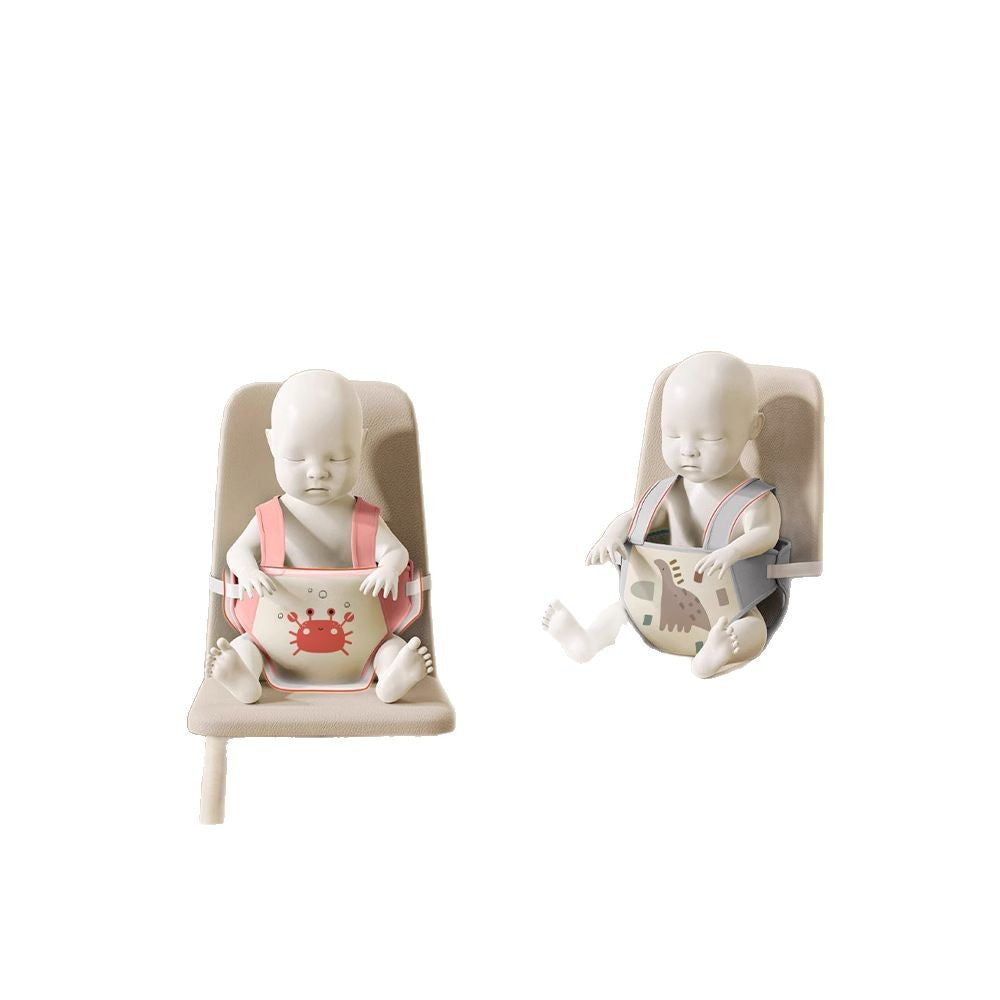 Baby dining chair with child fixing belt portable outing chair baby dining protection belt