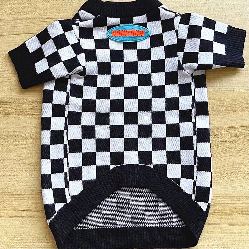 Autumn and winter trendy new knitted pet sweaters cross-border hot-selling cats and dogs warm and comfortable clothes Teddy clothing