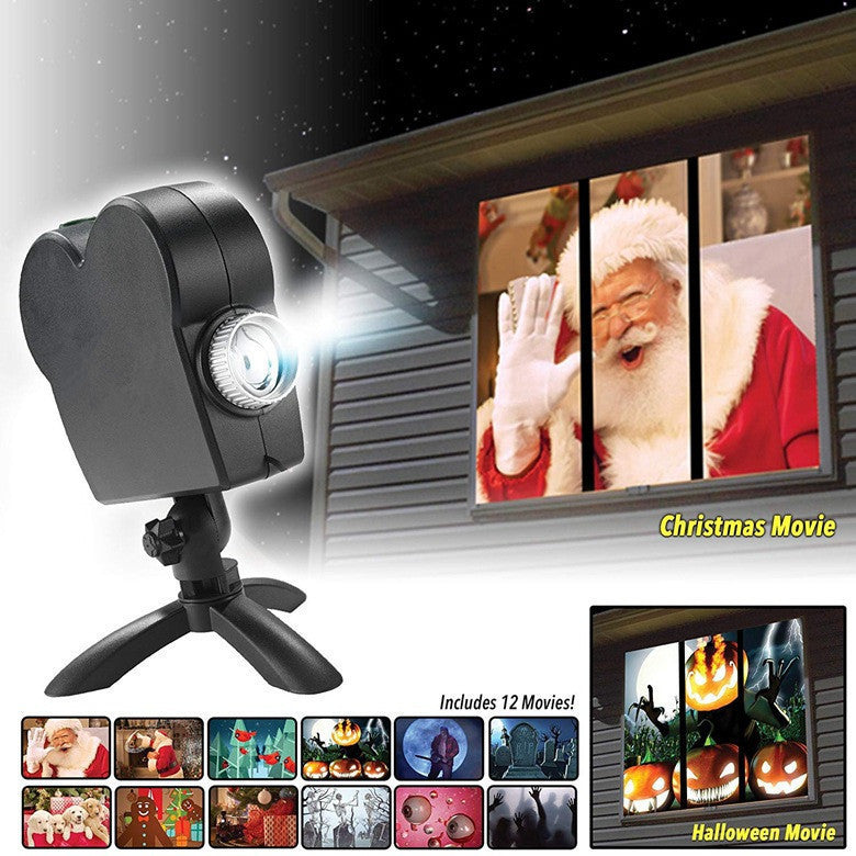 New laser light window projector projector Christmas Halloween outdoor window projection light