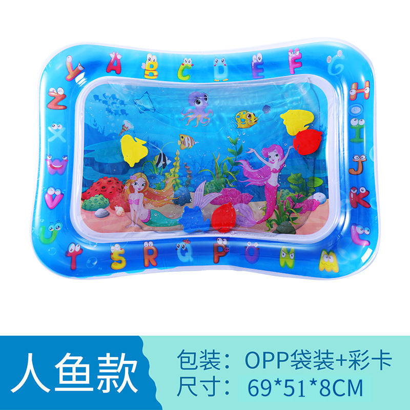 Cross-border baby inflatable pat water mat marine life swimming ring crawling mat seat cushion children pat water mat wholesale