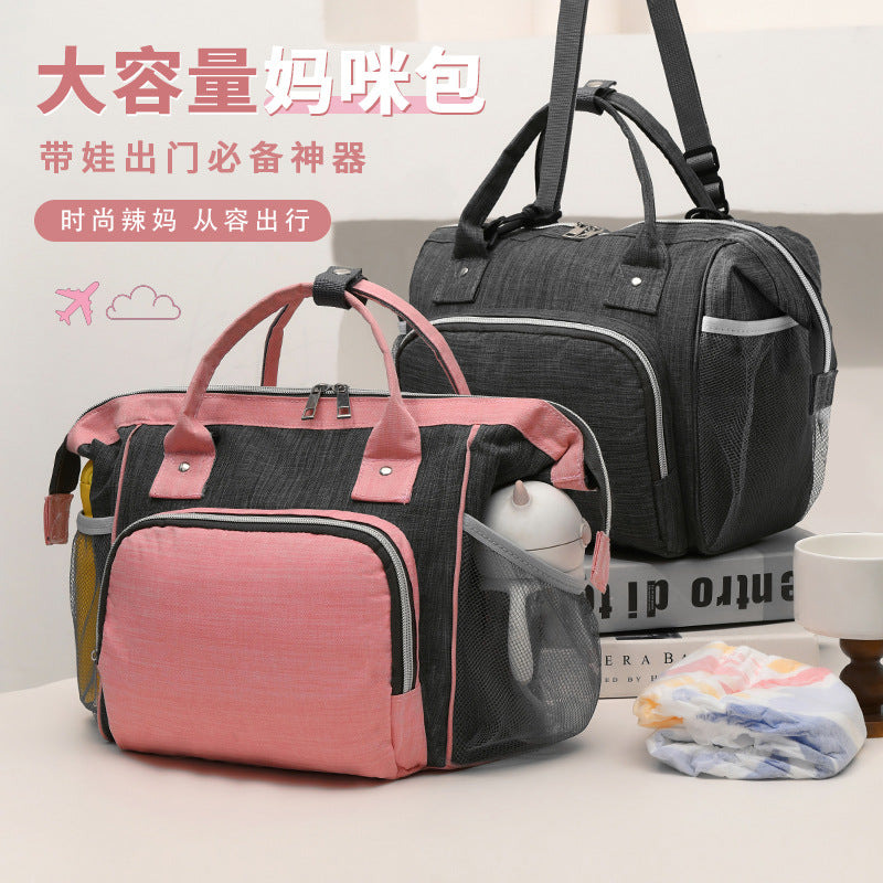 Cross-border mommy storage bag insulation bag mother and baby milk refrigeration bag handheld shoulder bag large capacity bottle storage bag