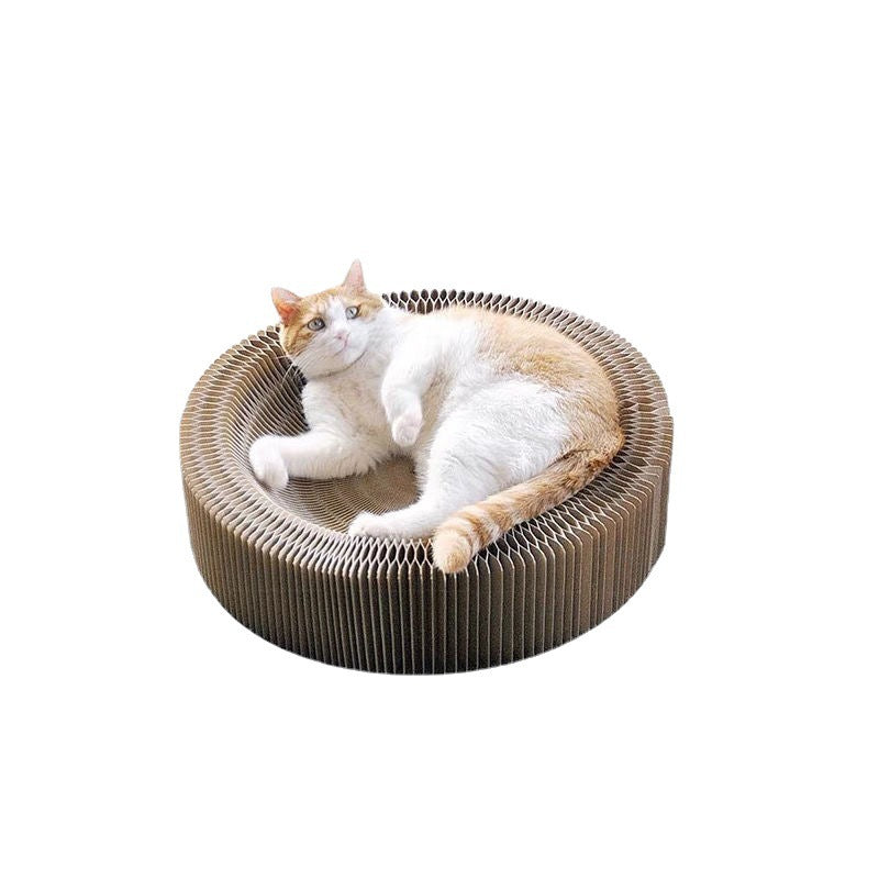 New creative accordion cat scratching board pet supplies decompression claw grinding corrugated paper cat special toy wholesale