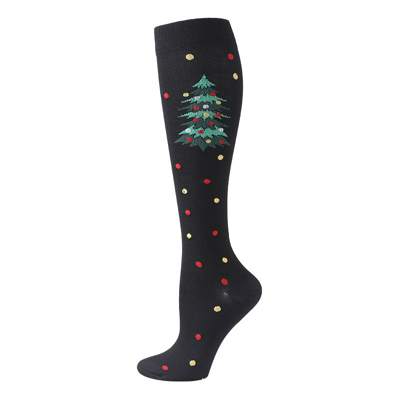 Christmas Compression Socks New Amazon Halloween Calf Socks Slim Legs Stretch Socks Leg Guards Sports Socks Wholesale