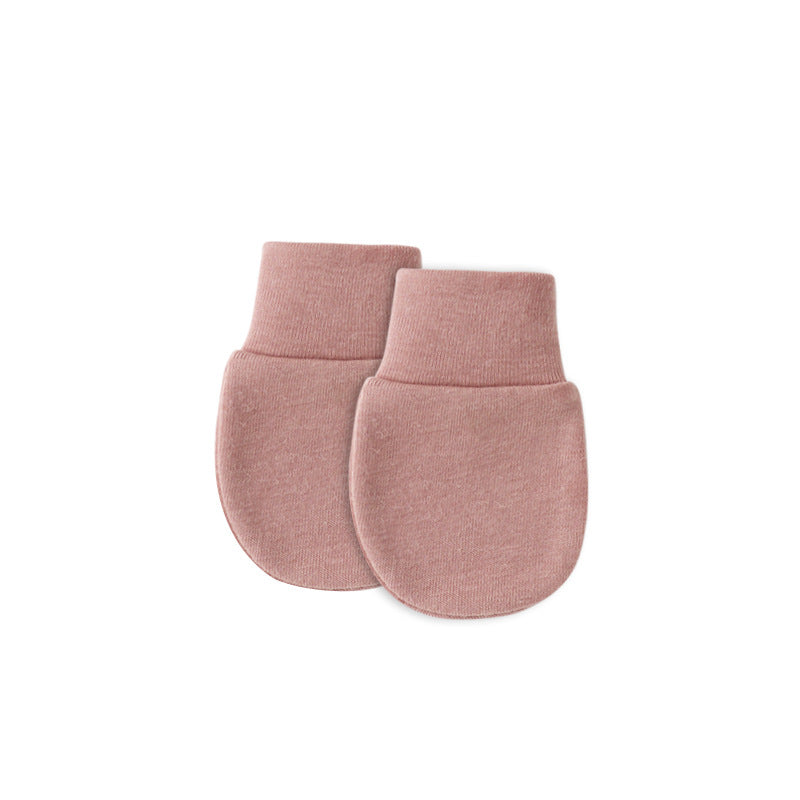 2023 Spring, Summer and Autumn Thin Newborn Anti-scratch Gloves Baby Anti-scratch Face Comfortable Breathable Newborn Baby Protective Gloves