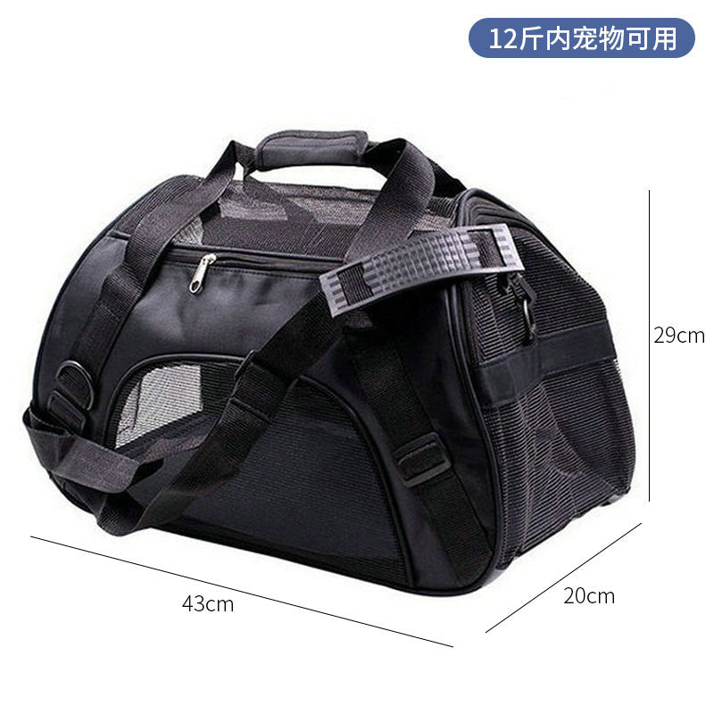 Spot pet bag portable breathable car cat bag hand-held foldable pet box multifunctional dog bag cross-border